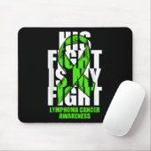 Lymphom Krebs Bewusstsein Lime Green Ribbon sein F Mousepad (Mit Mouse)