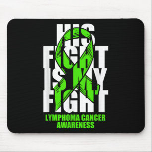 Lymphom Krebs Bewusstsein Lime Green Ribbon sein F Mousepad