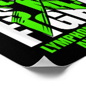 Lymphom Krebs Bewusstsein Lime Green Ribbon sein F Poster (Ecke)