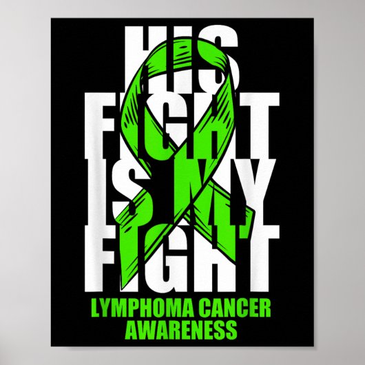 Lymphom Krebs Bewusstsein Lime Green Ribbon sein F Poster (Vorne)