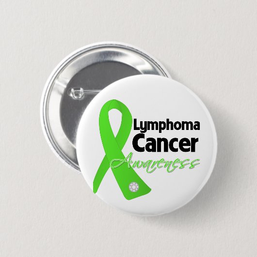 Lymphom Krebs Bewusstseinsband Button (Vorne & Hinten)