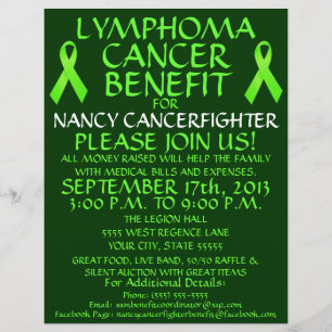 Lymphom-Krebs-Vorteilsflyer Flyer