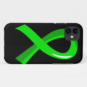 Lymphom-Limones grünes Band 3 Case-Mate iPhone Hülle (Rückseite (Horizontal))