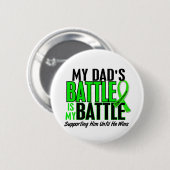 Lymphom mein Kampf zu 1 Vater Button (Vorne & Hinten)