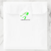 Lymphom - Non-Hodgkins Survivor Runder Aufkleber (Tasche)