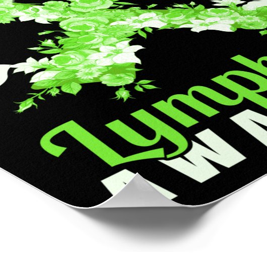 Lymphom Sensibilisierung für Vögel Poster (Ecke)