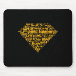 Lymphom Superhero Kinderkrebs-Aufklärungsmont Mousepad