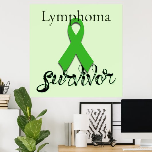 Lymphom Survivor Poster (Heimbüro)