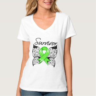 Lymphom-Überlebend-Schmetterling T-Shirt