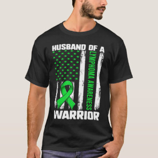 Lymphom-Unterstützung Ehemann eines Kriegers Amer T-Shirt