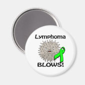 Lymphoma Blows Awareness Design Magnet (Vorderseite/Rückseite)