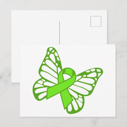 Lymphoma Butterfly Postkarte (Vorne/Hinten)