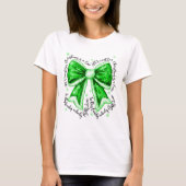 Lymphoma Cure Christmas Bow Shirt (Vorderseite)