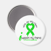 LYMPHOMA I Support My Friend Magnet (Vorderseite/Rückseite)