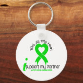 LYMPHOMA I Support My Partner Schlüsselanhänger (Vorderseite)