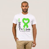Lymphoma Lime Green Heart Support Opa T-Shirt (Vorne ganz)