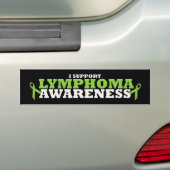 Lymphoma Lime Green Support Ribbon Autoaufkleber (Auf Auto)