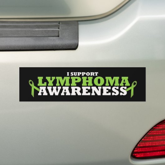 Lymphoma Lime Green Support Ribbon Autoaufkleber (Auf Auto)