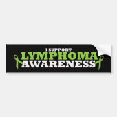 Lymphoma Lime Green Support Ribbon Autoaufkleber (Vorne)