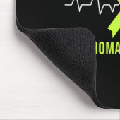 Lymphomen Bewusstsein Herzschlag Mousepad (Ecke)