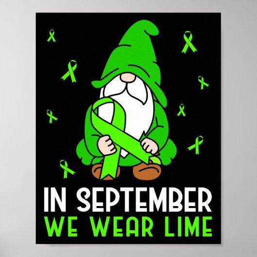 Lymphomen Bewusstsein im September Wir tragen Limo Poster (Vorne)
