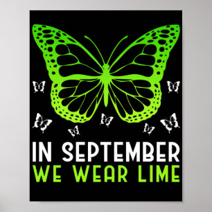 Lymphomen Bewusstsein im September Wir tragen Limo Poster