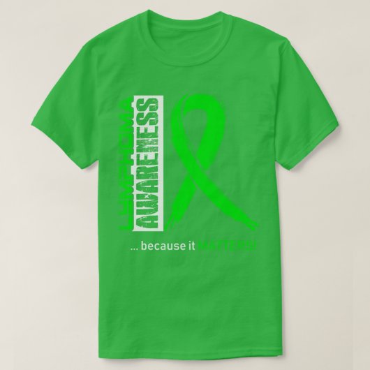 Lymphomen Bewusstsein, weil seine Bedeutung in die T-Shirt (Design vorne)