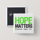 Lymphomsensibilisierung Hoffnung Materie Button (Vorne & Hinten)