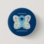 Lymphoödem Sensibilisierungsband Butterfly Custom Button (Vorderseite)