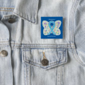 Lymphoödem Sensibilisierungsband Butterfly Custom Button (Beispiel)