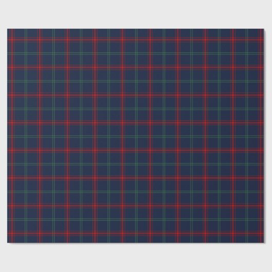 Lynch Clan Tartan Irish Kariert Pattern Geschenkpapier (Flach)