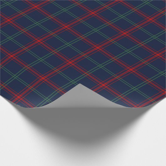 Lynch Clan Tartan Irish Kariert Pattern Geschenkpapier (Ecke)