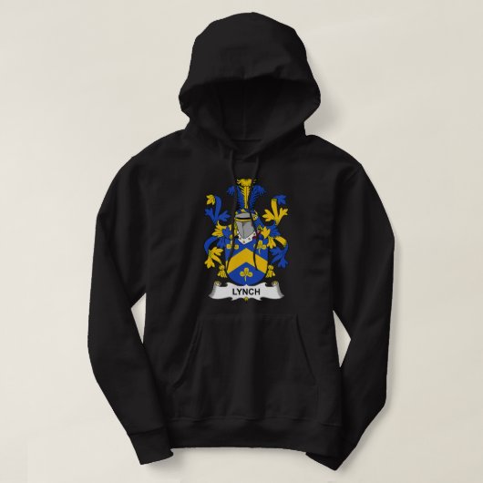 Lynch Coat of Arms Family Crest Hoodie (Design vorne)