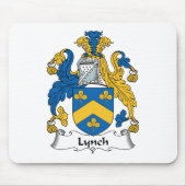 Lynch-Familienwappen Mousepad (Vorne)
