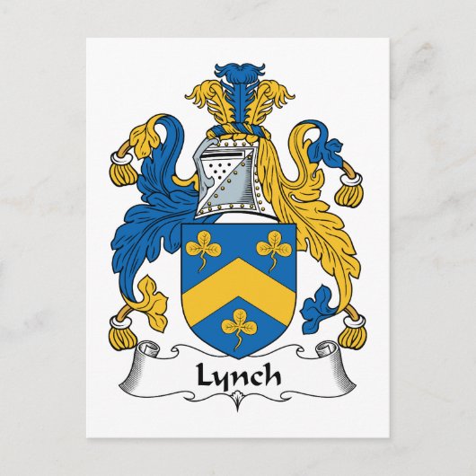 Lynch Familienwappen Postkarte (Vorderseite)