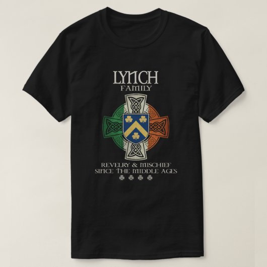 Lynch Family Ireland Lynch Nachname T-Shirt (Design vorne)