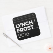 LYNCH/FROST 2016 Quadrat Quadratischer Aufkleber (Umschlag)