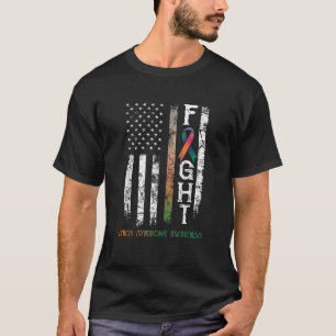 Lynch Syndrom Warrior US Flag T-Shirt