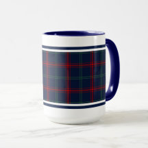 Lynch Tartan Pattern Navy Blue Irish Kariert