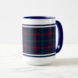 Lynch Tartan Pattern Navy Blue Irish Kariert Tasse