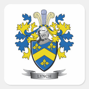 Lynch-Wappen Quadratischer Aufkleber