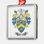 Lynch-Wappen Silbernes Ornament (Links)
