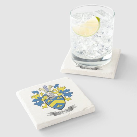 Lynch-Wappen Steinuntersetzer (Seitenansicht)