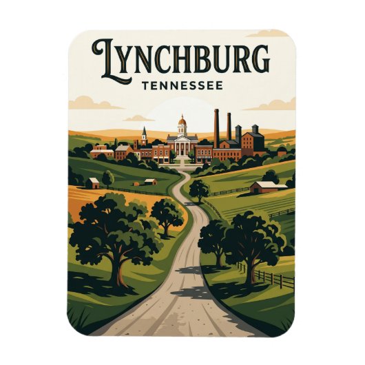 Lynchburg USA Magnet (Vertikal)