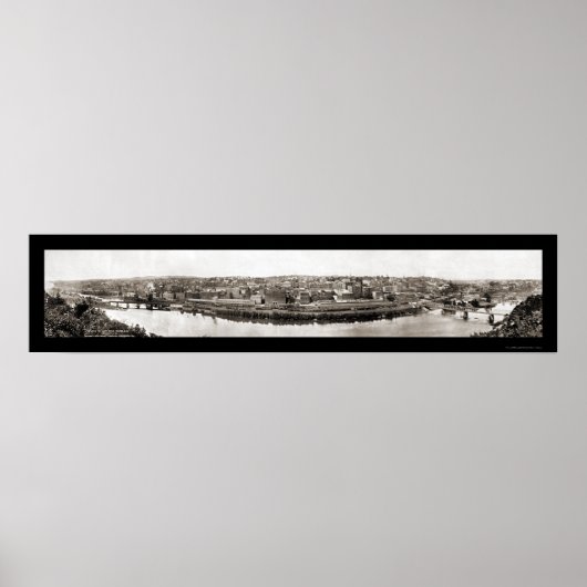 Lynchburg VA Bahn Foto 1913 Poster (Vorne)