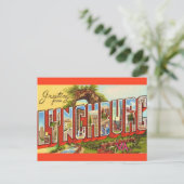 Lynchburg VA Greeting Postcard Postkarte (Stehend Vorderseite)