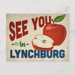 Lynchburg Virginia Apfel - Vintage Reise Postkarte
