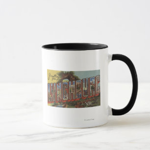Lynchburg, Virginia - große Buchstabe-Szenen Tasse