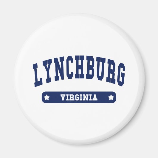 Lynchburg Virginia Uni Style T-Shirts Magnet (Vorne)