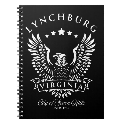 Lynchburg Virginia Vintag Eagle Notizblock (Vorderseite)